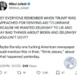 We impeached Trump for less.